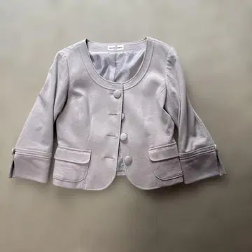 갤러리 비스콘티 노카라 자켓 라이트 베이지