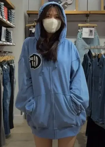 GAP 후드티 스카이블루