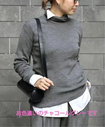 새상품급 Deuxieme Classe *rib 터틀 니트 차콜 그레이