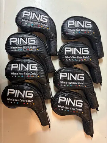 PING 아이언용 골프헤드커버 8개 세트