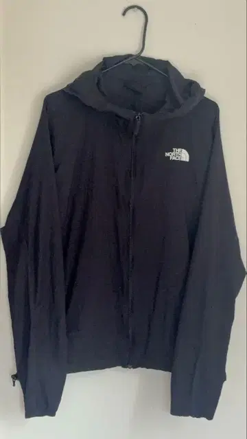 THE NORTH FACE 블랙 후드 부착 자켓