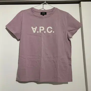 A.P.C. 로고 티셔츠 M 사이즈 라벤더