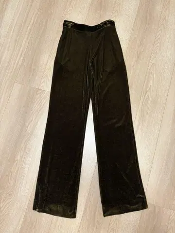 새상품 JIL SANDER 벨벳 와이드 팬츠 34