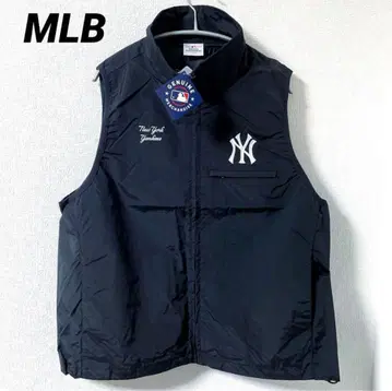 MLB 양키스 나일론 트랙 베스트 와펜 자수 M 블랙
