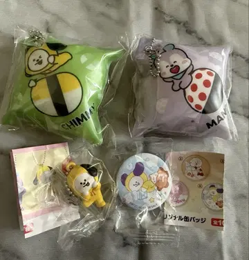 쿠라스시 BT21 CHIMMY 쿠션 캔뱃지 피규어 키링
