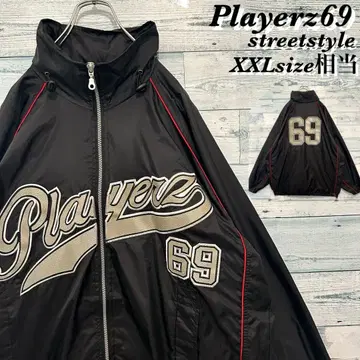 [빅 사이즈] playerz69 양면 럭셔리 자수 나일론 자켓 스트릿