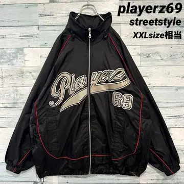 [빅 사이즈] playerz69 양면 럭셔리 자수 나일론 자켓 스트릿