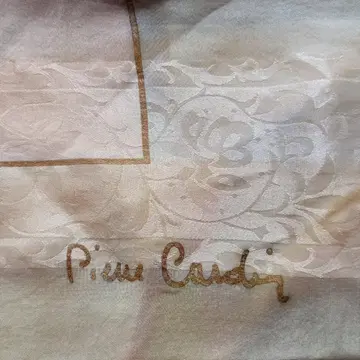 Pierre Cardin 꽃무늬 스트라이프 스카프