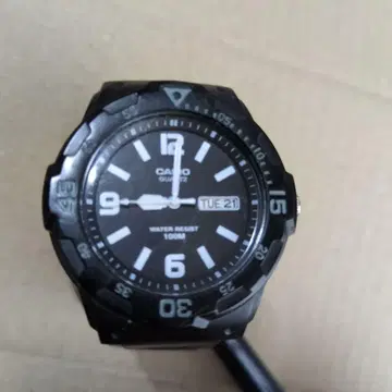 CASIO 쿼츠 아날로그 손목시계 100M 방수