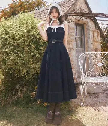 Darich 다리치 도킹 데님 미디 원피스 FL 미사용 새상품