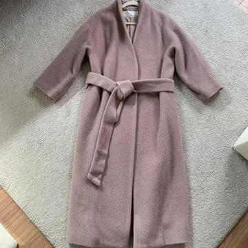 새상품급 윔 가젯 모헤어 샤기 롱 가운 코트 오쿠사 나오코 콜라보