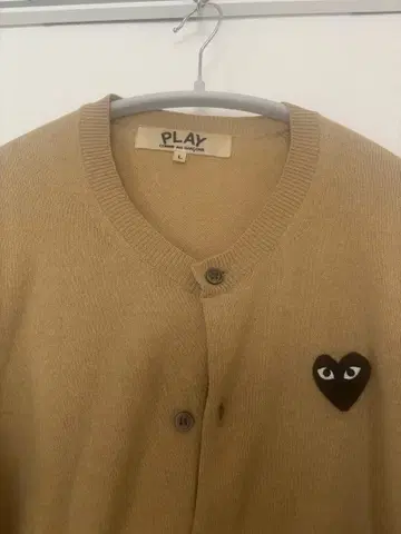 가르송 PLAY 가디건 베이지
