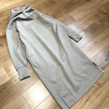 iCB 일본제 티셔츠 원피스 긴팔 S 후드 부착 그레이 아이씨비