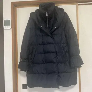 ZARA 2way 블랙 다운 자켓 후드 부착