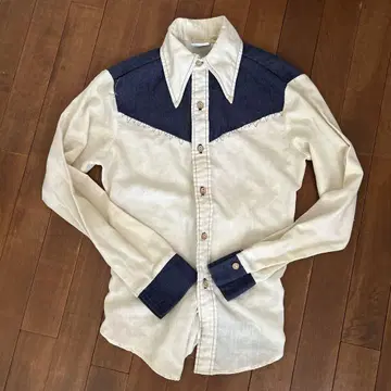 빈티지 kenninton 70's 웨스턴 셔츠 S 사이즈