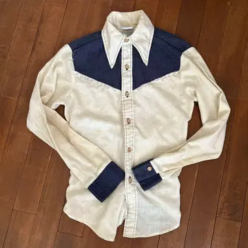 빈티지 kenninton 70's 웨스턴 셔츠 S 사이즈