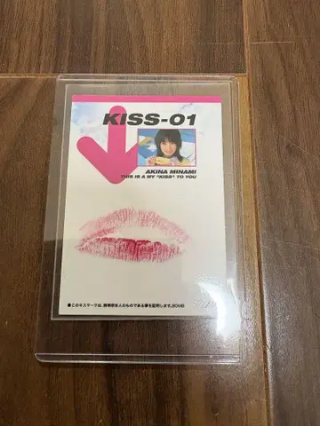 미나미 아키나 키스 트레이딩 카드 한정판
