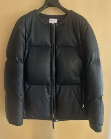 steven alan 스티브 아란 가죽 다운 자켓 S 네이비