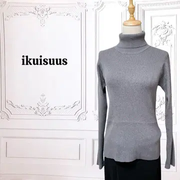 [ ikuisuus ] 니트/스웨터 [ S~M ] 그레이 리브 터틀넥