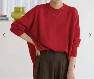 BiellaYarn 와이드 크루넥 풀오버