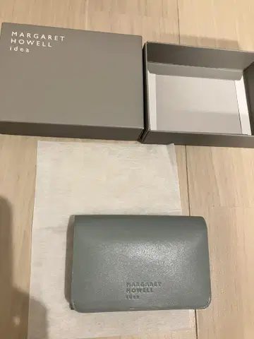 MARGARET HOWELL idea 명함지갑/카드 케이스 블루 그레이