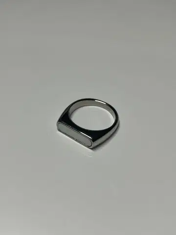 츠네타 다이키 착용 실버 화이트 반지 12호 핑키링