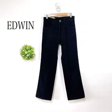 EDWIN [ 29 ] 코듀로이 팬츠 블랙 스트레이트