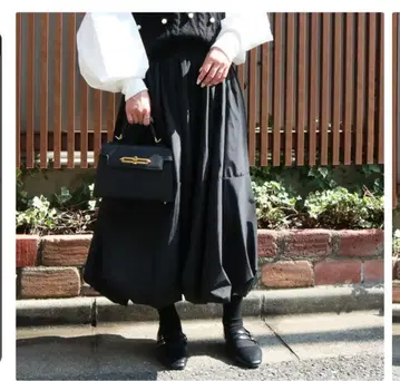벌룬 스커트 블랙 미사용 새상품