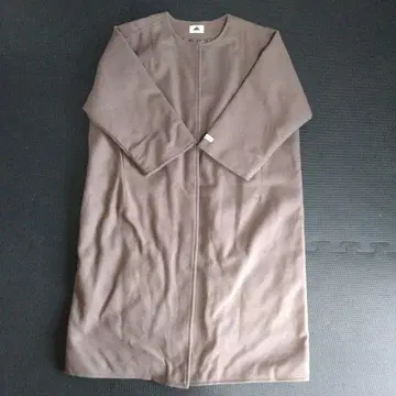 ABITOKYO 브라운 플리스 롱 코트