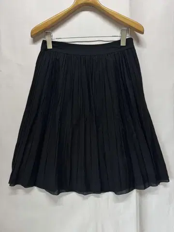 KUMIKYOKU 쿠미쿄쿠 플리츠 플레어 스커트 울 혼방 블랙 2