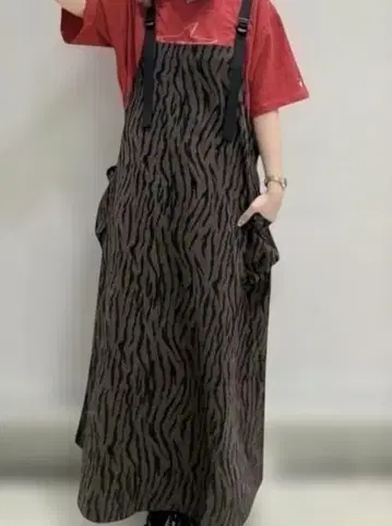 코엔 에이프런 원피스 M