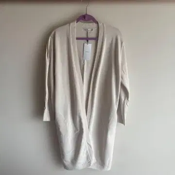 moussy 아이보리 긴팔 오픈 프론트 가디건