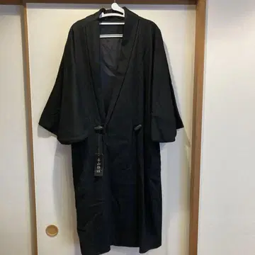 아카야마 이야기 블랙 기모노용 롱 코트 F 사이즈