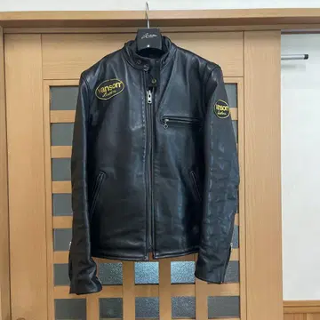 vanson 가죽 재킷 스탠드 카라 깃 사이즈 38