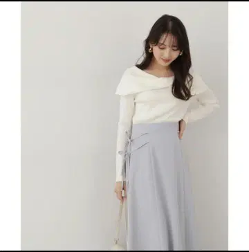[ 세트 판매 ] 프로포션 니트 스커트