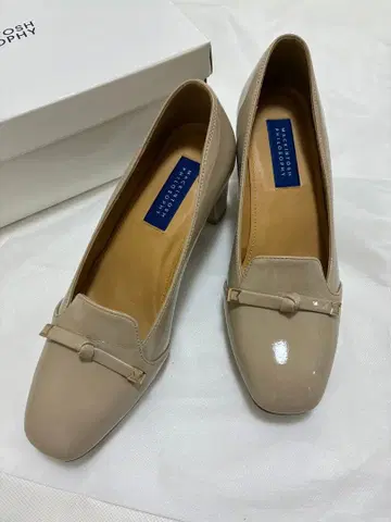 매킨토시 베이지 펌프스 23cm