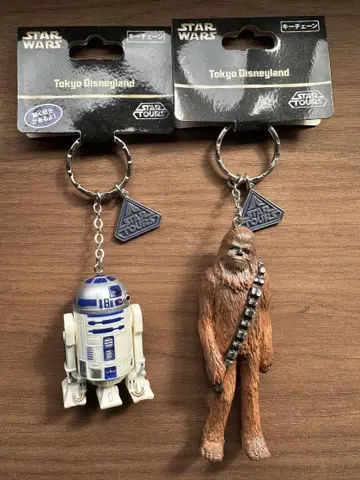 스타 워즈 R2-D2 츄바카 키링 세트