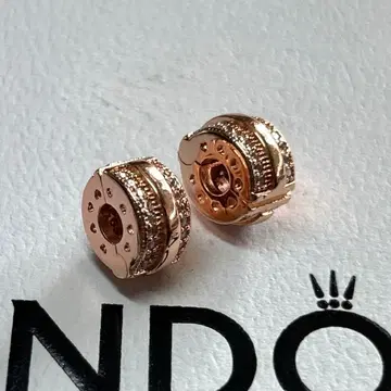 PANDORA Sparkling pink gold clip charm