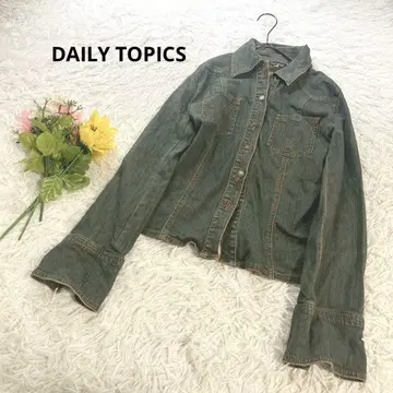 DAILY TOPICS [ M ] 상의 데님 셔츠 긴팔 겉옷 슬림 실루엣