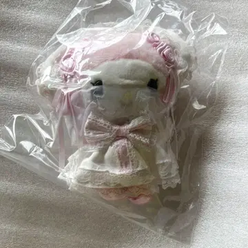 새상품 마이멜로디 마스코트 홀더 화이트 프릴 마이멜로 sanrio