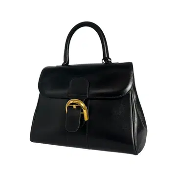 델보 브리옹 가죽 핸드백 토트백 탑 핸들 가죽