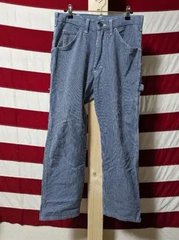 Dickies 히코리 패턴 페인터 팬츠 usa제 TALON 지퍼