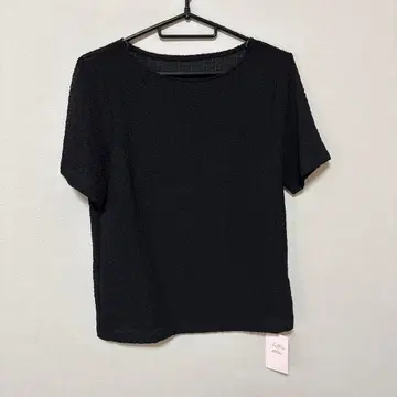 새상품 soffio 블랙 시어 풀오버 티셔츠