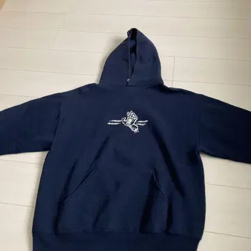 Santa Cruz 네이비 후드티 핸드