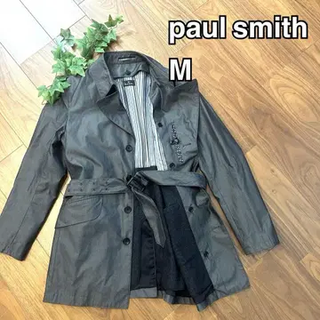 새상품급 폴스미스 트렌치코트 캐시미어 혼방 라이너 포함 M 사이즈 그레이