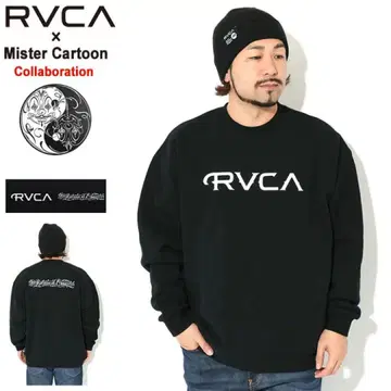 RVCA x Mister Cartoon 콜라보 트레이닝복 블랙