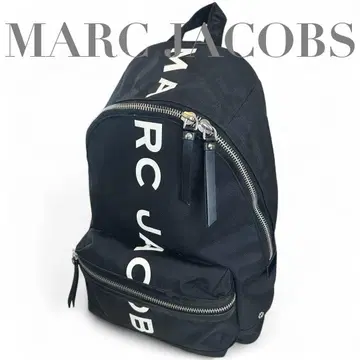 새상품급 MARC JACOBS 로고 백팩 나일론 블랙 대용량