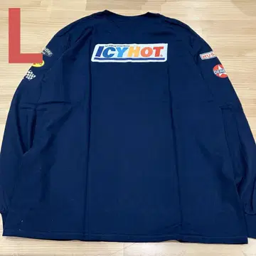 [ 미사용 새상품 ] HEADGOONIE 롱T 데스 푸르프 네이비 L