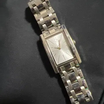 CK 실버 아날로그 손목시계