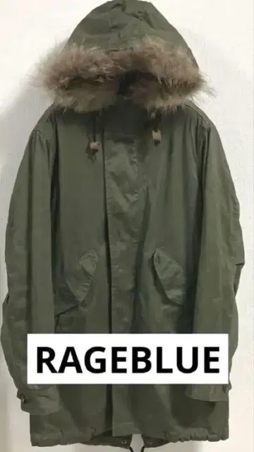 [ RAGEBLUE ] 퍼 달린 모즈 코트 M